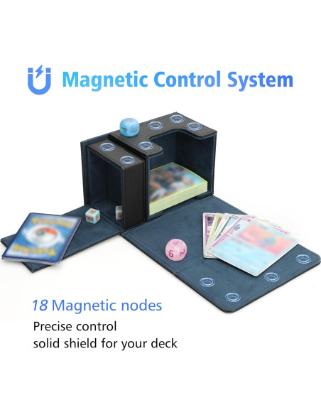 Caja de Barajas SANZIE con Bandeja de Dados para MTG