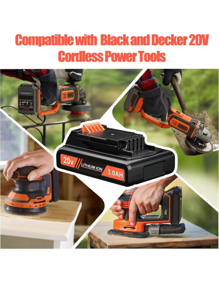 Paquete de 2 Baterías 3000mAh 20V + Cargador PEYESTEN Paquete de 2 Baterías 3000mAh 20V + Cargador PEYESTEN