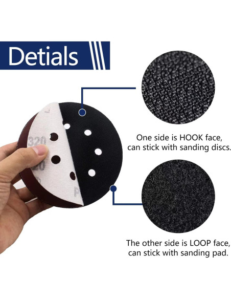 Pad de Reemplazo DeWalt 5" con Discos de Lijado 100-400