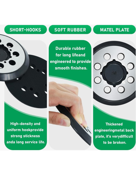 Pad de Lijado Klypticfit 12.7 cm 8 Agujeros para DeWalt