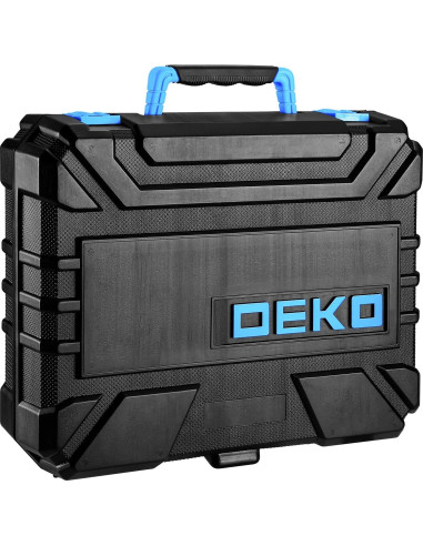 DEKOPRO Taladro Inalámbrico 8V Azul + Kit 126 Piezas