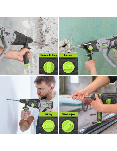 Martillo Perforador WORKPRO 7.5AMP SDS-Plus 3.4kg