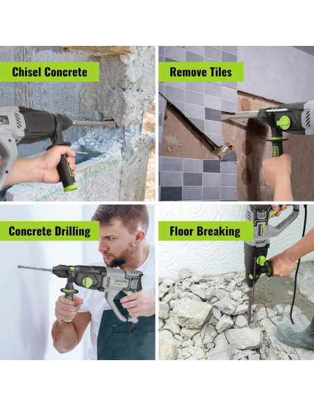 Martillo Perforador WORKPRO 7.5AMP SDS-Plus 3.4kg