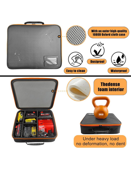 Funda de transporte YAMTO XL para baterías de herramientas