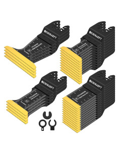 30 Hojas de Sierra Oscilante Titanio EXKRAEFT 3,4-6,8 cm