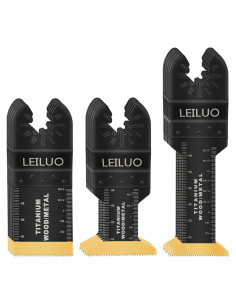 Kits de Cuchillas Multiherramienta LEILUO 15 Pcs Titanio