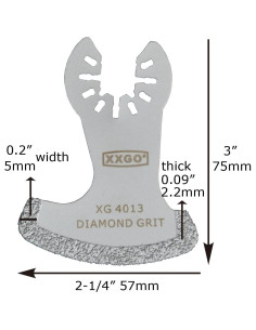 Cuchillas de Diamante XXGO 3 Pcs para Herramienta Oscilante 2