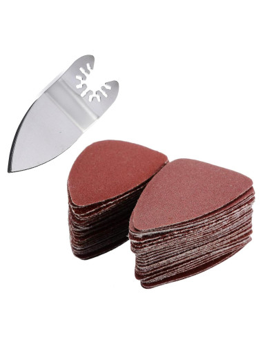 51 Pcs Almohadillas de Lijado Triangulares MGGi 35x50mm