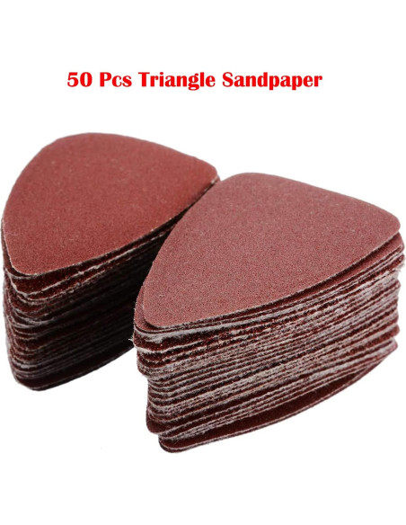 51 Pcs Almohadillas de Lijado Triangulares MGGi 35x50mm