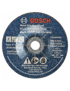Rueda Abrasiva Bosch GW27LM300 3" x 1/8" 30 Grano Metal