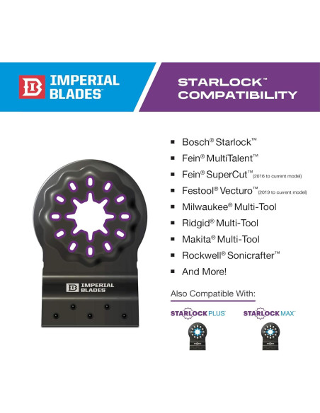 Cuchilla Segmento Metálico Delgado Starlock Imperial 6,5cm