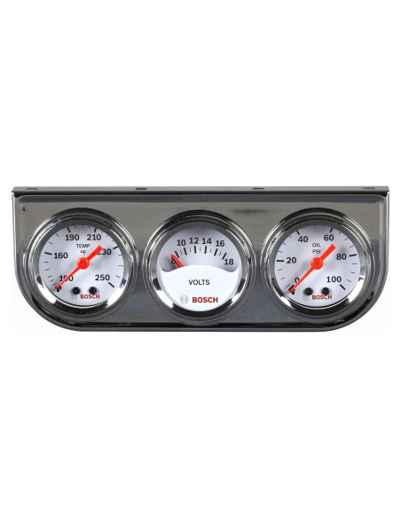 Kit de Manómetros Bosch SP0F000039 Triple Mini 3,81 cm