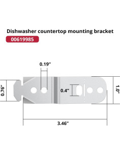 Soporte de Montaje para Lavavajillas Earthtec 00619985 2