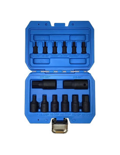 Juego de 14 Piezas de Enchufe Hexagonal JEUCLEL Métrico