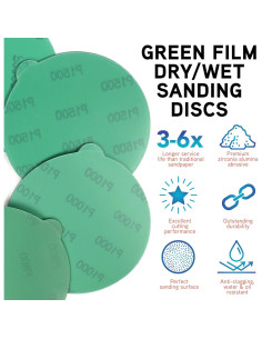 Discos de Lijado PSA LotFancy 15 cm 30PCS Grano 400-2000 2