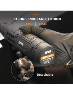 Herramienta Rotativa Inalámbrica SPTA 12V 8000-25000 RPM con Accesorios 2