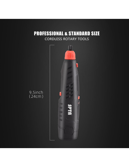 Herramienta Rotativa Inalámbrica SPTA 12V 8000-25000 RPM con Accesorios