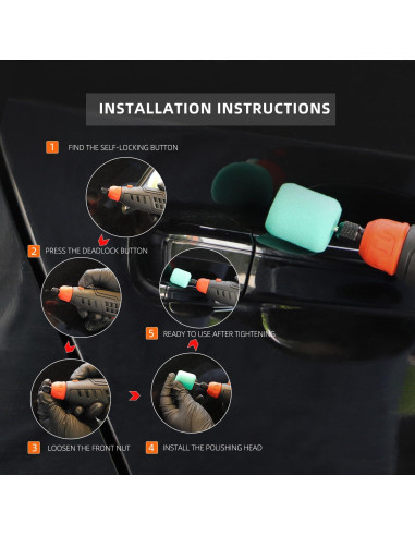 Herramienta Rotativa Inalámbrica SPTA 12V 8000-25000 RPM con Accesorios