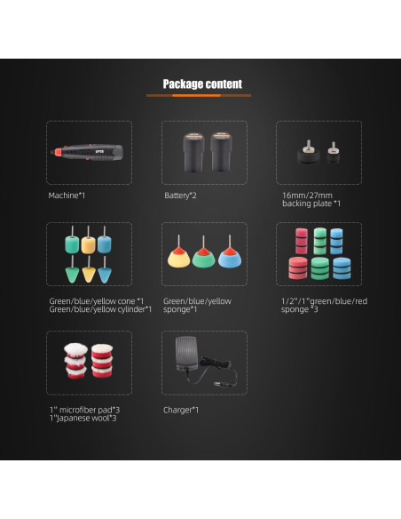 Herramienta Rotativa Inalámbrica SPTA 12V 8000-25000 RPM con Accesorios