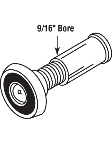 Visor de puerta Prime-Line U 9891, 200 grados, latón pulido