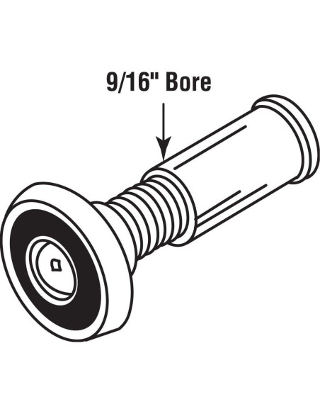 Visor de puerta Prime-Line U 9891, 200 grados, latón pulido