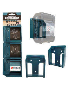 Soporte de Batería StealthMounts 40V, Paquete de 6, Azul