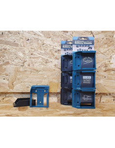 Soporte de Batería StealthMounts 40V, Paquete de 6, Azul 2
