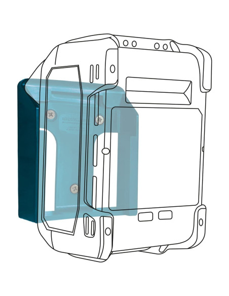 Soporte de Batería StealthMounts 40V, Paquete de 6, Azul