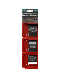 Soporte de Batería StealthMounts 6 Piezas Rojo 18V 2