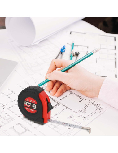 3 Pcs Cinta Métrica Retráctil Trinkrittey 1m Llavero