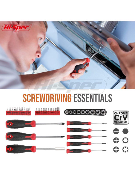 Kit de Herramientas Hi-Spec 54 Piezas - Caja de Almacenamiento Kit de Herramientas Hi-Spec 54 Piezas - Caja de Almacenamiento