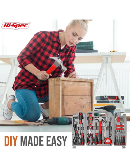 Kit de Herramientas Hi-Spec 54 Piezas - Caja de Almacenamiento Kit de Herramientas Hi-Spec 54 Piezas - Caja de Almacenamiento