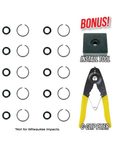 Anillo de retención 3/8" Tool Guy Republic - 10 juegos 2