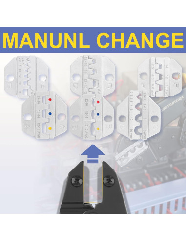 Juego de Herramientas de Crimpado 8PCS Haisstronica - Nylon Aislado