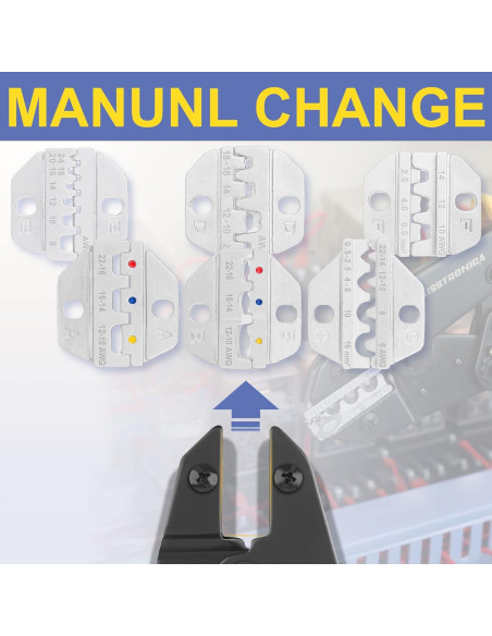 Juego de Herramientas de Crimpado 8PCS Haisstronica - Nylon Aislado