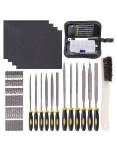 Juego de Raspas de Madera Glarks 12 Piezas con Cepillo