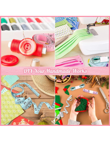 Cinta Métrica iBayam 150 cm Doble Cara 2 Paquete Blanco Azul