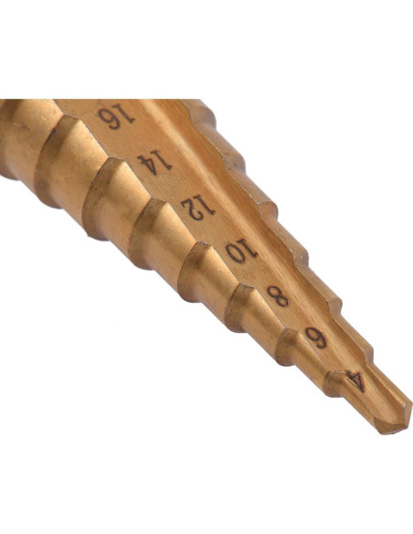 Juego de Brocas Escalonadas Rongon HSS Titanio 3-20mm