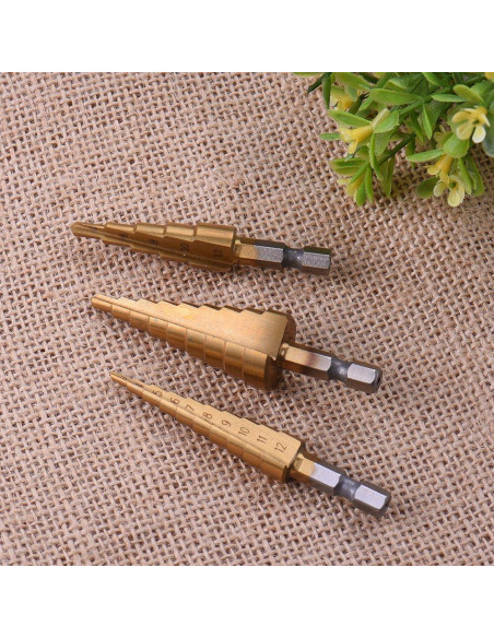 Juego de Brocas Escalonadas Rongon HSS Titanio 3-20mm