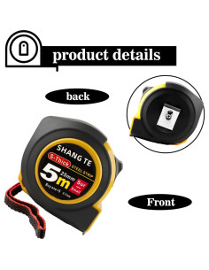 Cinta Métrica Retráctil Yicelerate 7.6 m - Bloqueo Manual 2