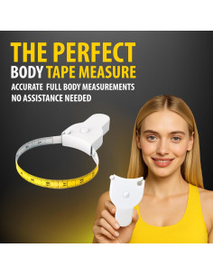 Cinta Métrica Perfecta 2.1m Retráctil para Cuerpo Blanco 2