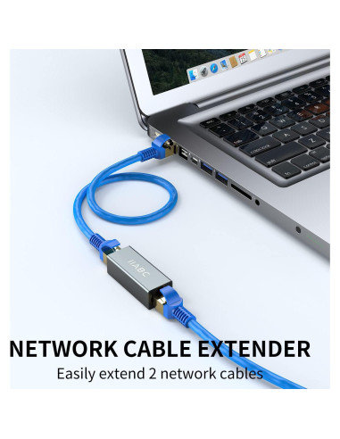 Acoplador Ethernet RJ45 IIABC Femenino a Femenino Cat7/6/5e/5 - Paquete de 3