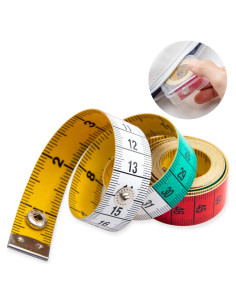 Cinta Métrica Ailile 150 cm Doble Cara Multicolor para Costura