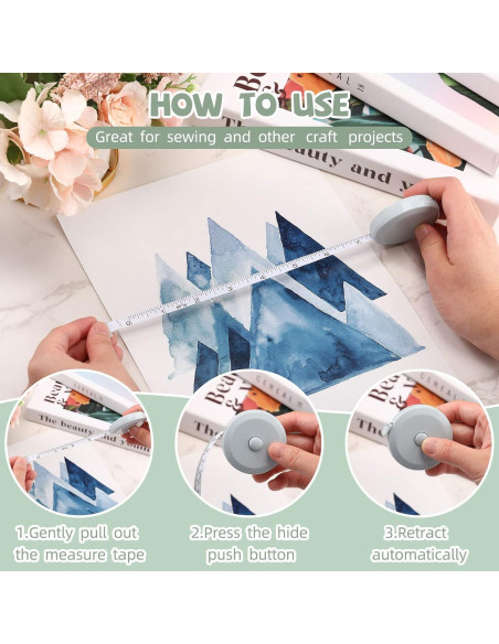 Cinta Métrica 100 Pcs Kigeli 1.5m Retráctil Flexible