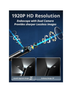 Cámara Endoscópica Acoath 1920P HD 5m Doble Lente IP67 2