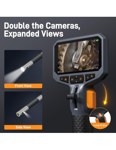 Borescopio Articulado Teslong 1.52m Doble Lente LED