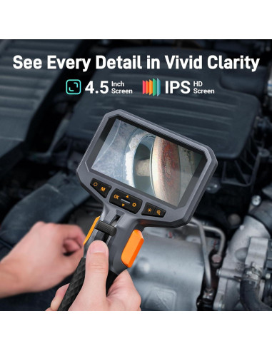 Borescopio Articulado Teslong 1.52m Doble Lente LED