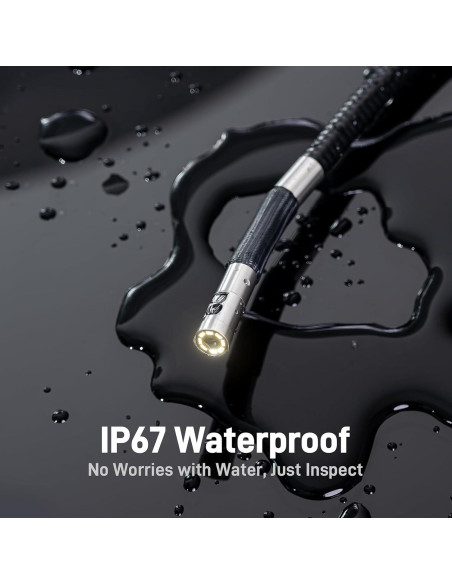 Borescopio Articulado Teslong 1.52m Doble Lente LED