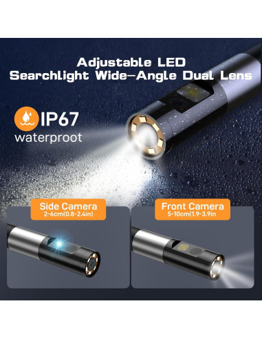 Borescopio Articulado Acekool 1280P 1.68m con Luz LED