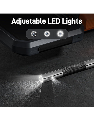 Borescopio Articulado Teslong 1.52m Doble Lente LED